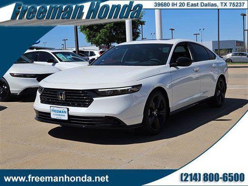 Platinum White Pearl 2026 Honda Accord Hybrid Sport-L