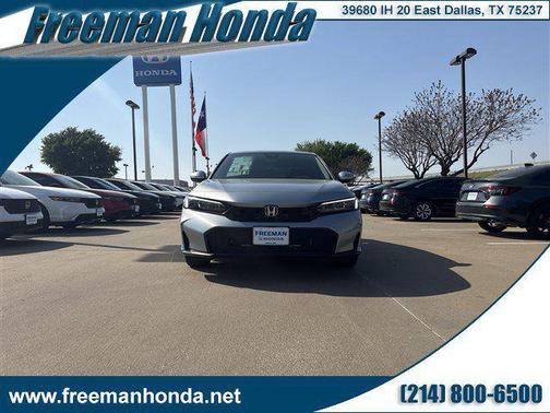 Solar Silver Metallic 2026 Honda Civic LX