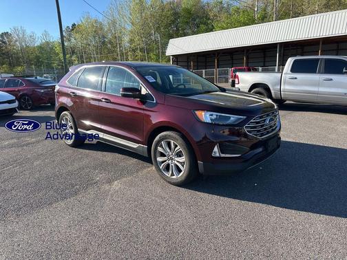 Burgundy 2024 Ford Edge Titanium