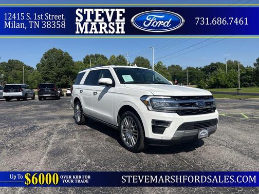 Star White Metallic Tri-Coat 2023 Ford Expedition Limited