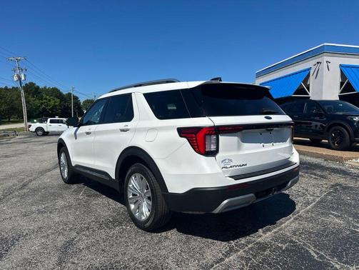 White Metallic 2025 Ford Explorer Platinum
