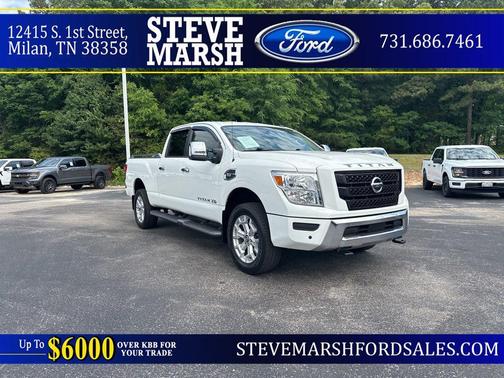 Glacier White 2020 Nissan Titan XD SV