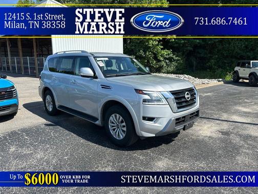 Brilliant Silver Metallic 2024 Nissan Armada SV 4WD