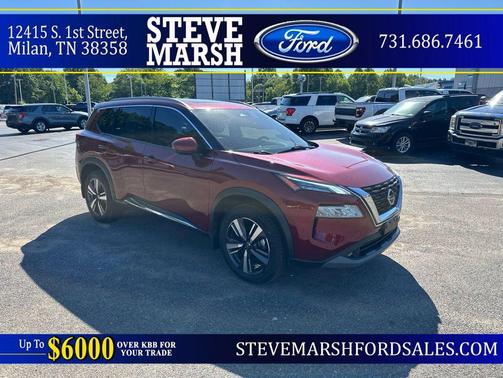 Red 2021 Nissan Rogue SL