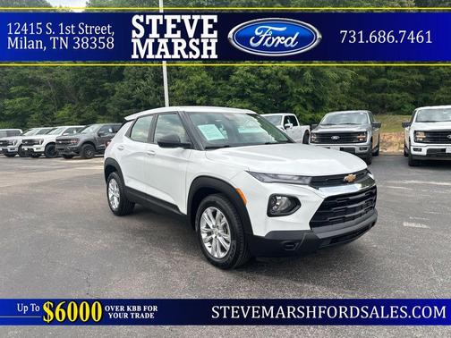 Summit White 2023 Chevrolet Trailblazer LS