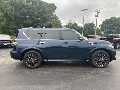 Hermosa Blue 2017 INFINITI QX80 Limited