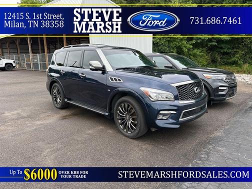 Hermosa Blue 2017 INFINITI QX80 Limited