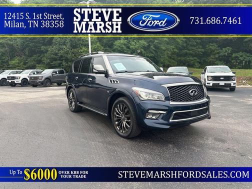 Hermosa Blue 2017 INFINITI QX80 Limited