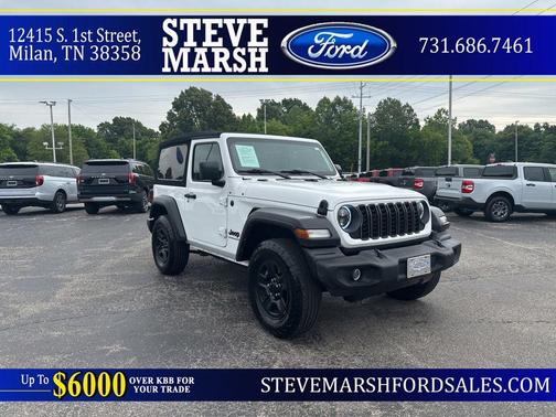 Bright White Clearcoat 2024 Jeep Wrangler Sport