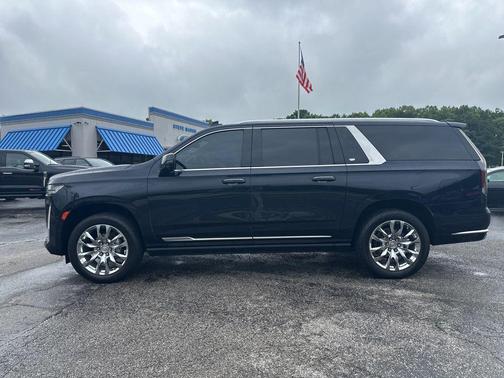Dark Moon Blue Metallic 2021 Cadillac Escalade ESV Premium Luxury Platinum