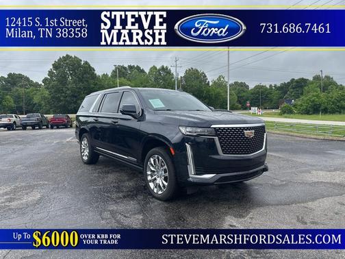 Dark Moon Blue Metallic 2021 Cadillac Escalade ESV Premium Luxury Platinum