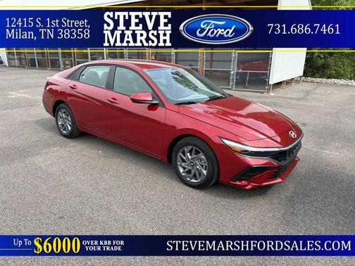 Ultimate Red 2025 Hyundai ELANTRA HEV Blue