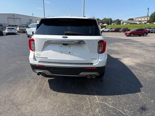 Star White Metallic Tri-Coat 2023 Ford Explorer Platinum