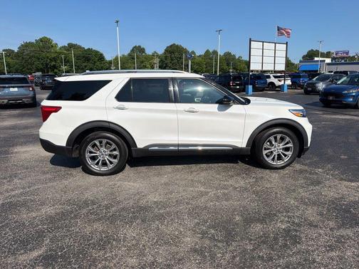 Star White Metallic Tri-Coat 2020 Ford Explorer Limited