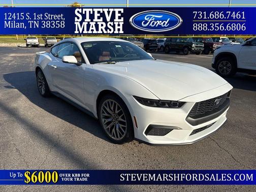 Oxford White 2026 Ford Mustang EcoBoost Premium Coupe