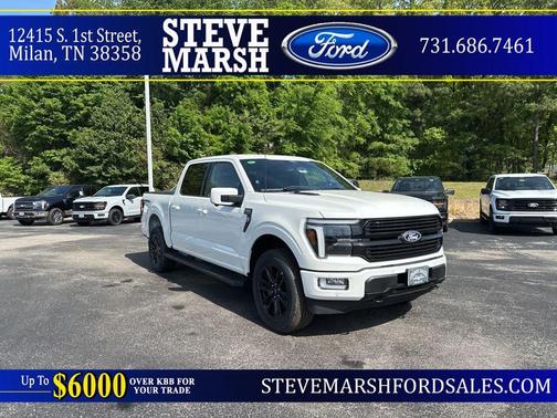 Star White Metallic Tri-Coat 2026 Ford F-150 Platinum