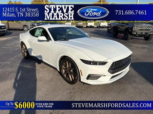 Oxford White 2026 Ford Mustang EcoBoost Premium Coupe