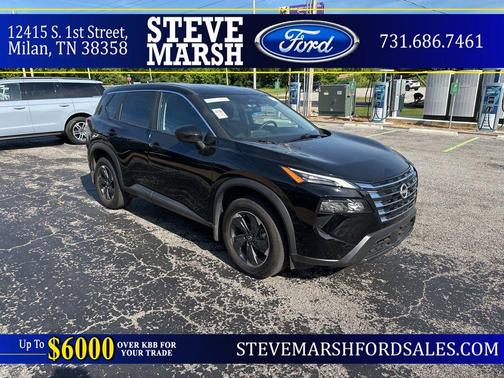 Super Black 2025 Nissan Rogue SV
