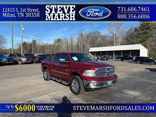 Deep Cherry Red Crystal Pearlcoat 2014 RAM 1500 Laramie Truck