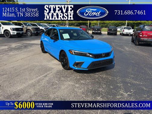 Boost Blue Pearl 2024 Honda Civic Sport