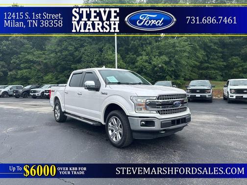 White Platinum Metallic Tri-Coat 2018 Ford F-150 Lariat