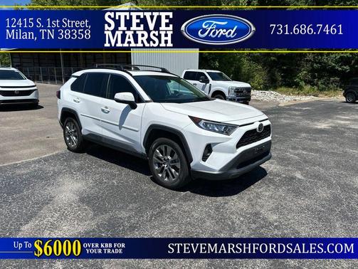 Super White 2019 Toyota RAV4 XLE Premium
