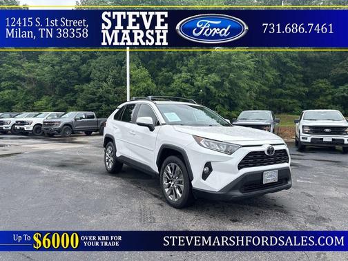 Super White 2019 Toyota RAV4 XLE Premium