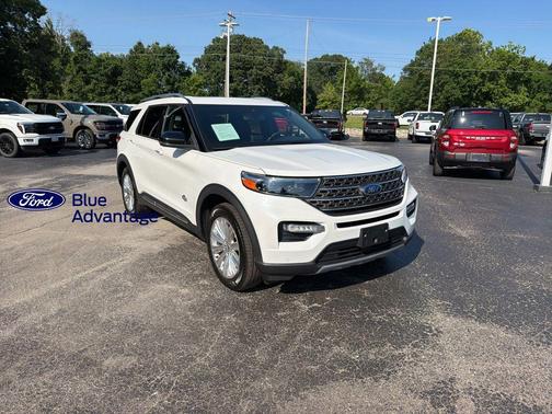 Star White Metallic Tri-Coat 2023 Ford Explorer King Ranch
