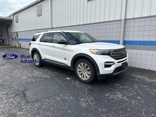 Star White Metallic Tri-Coat 2023 Ford Explorer King Ranch