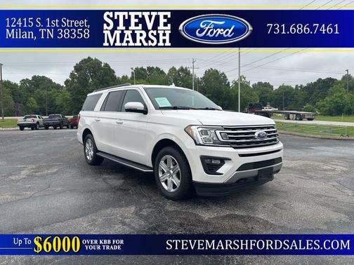 White Platinum Metallic Tri-Coat 2018 Ford Expedition Max XLT