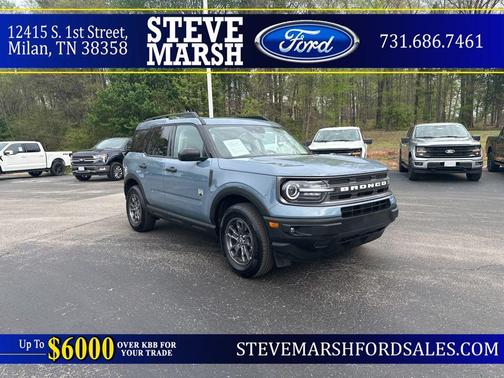 Azure Gray Metallic Tri-Coat 2024 Ford Bronco Sport Big Bend SUV