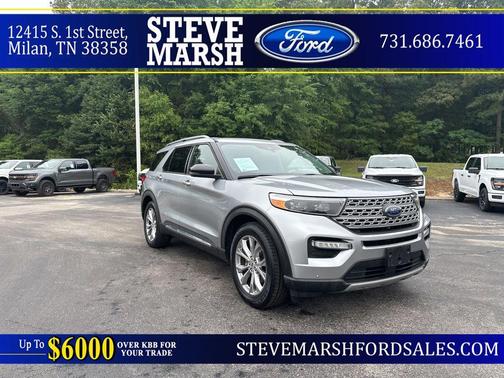 Iconic Silver Metallic 2022 Ford Explorer Limited