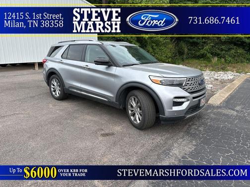 Iconic Silver Metallic 2022 Ford Explorer Limited