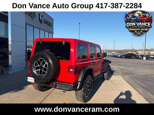 Firecracker Red Clearcoat 2025 Jeep Wrangler Rubicon
