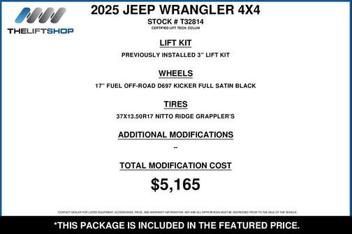 Anvil Clearcoat 2025 Jeep Wrangler Rubicon