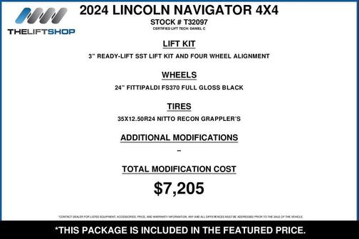 Infinite Black Metallic Clearcoat 2024 Lincoln Navigator Black Label