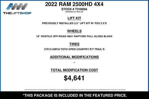 Granite Crystal Metallic Clearcoat 2022 RAM 2500 Big Horn Crew Cab 4x4 6'4' Box