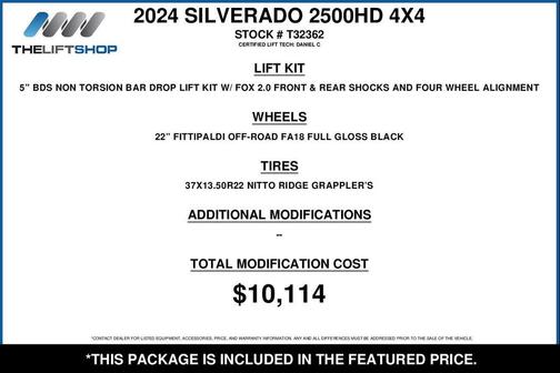 Black 2024 Chevrolet Silverado 2500 High Country