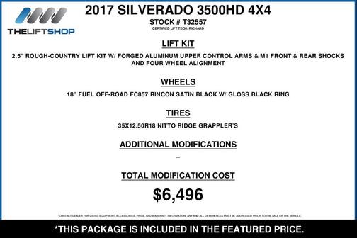 Summit White 2017 Chevrolet Silverado 3500 LTZ