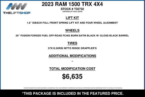 Hydro Blue Pearlcoat 2023 RAM 1500 TRX