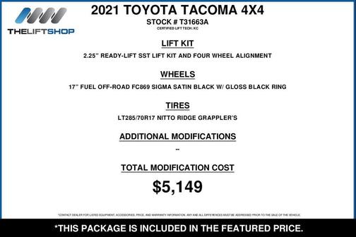 Super White 2021 Toyota Tacoma TRD Sport