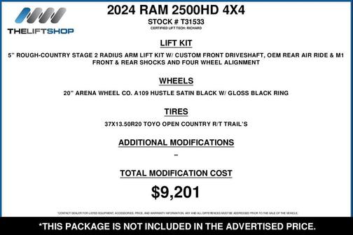 2024 RAM 2500 Limited Mega Cab 4x4 6'4' Box