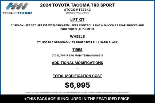 Underground 2024 Toyota Tacoma TRD Sport