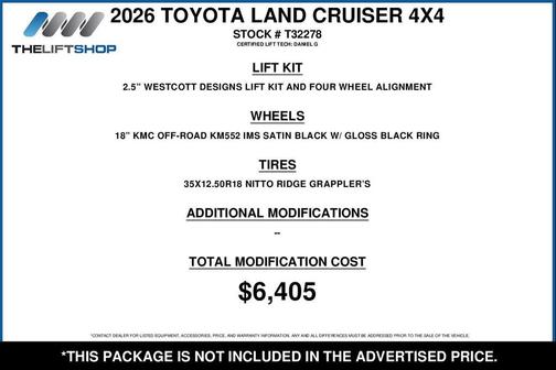 Gray 2026 Toyota Land Cruiser 1958