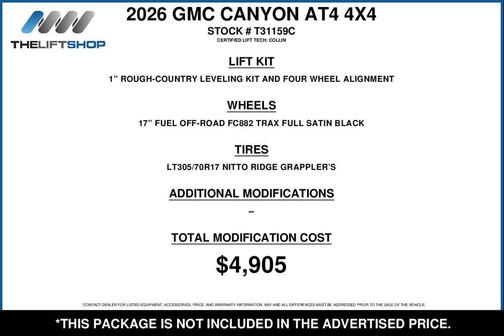 Sterling Metallic 2026 GMC Canyon AT4