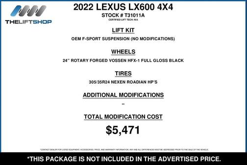 2022 Lexus LX 600 F SPORT