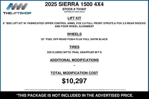 2025 GMC Sierra 1500 AT4