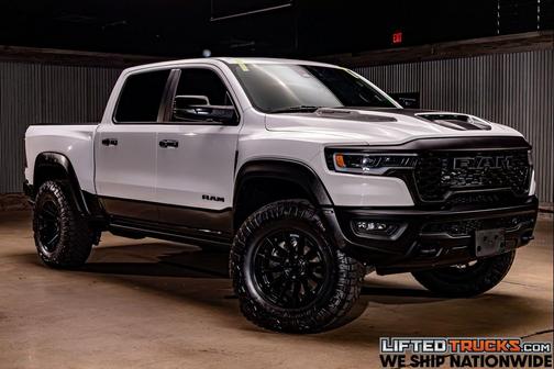 Bright White Clearcoat 2025 RAM 1500 RHO Crew Cab 4x4 5'7' Box