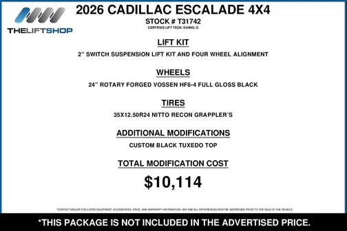2026 Cadillac Escalade Sport Platinum