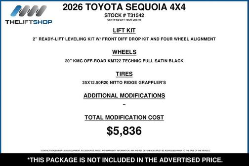 2026 Toyota Sequoia 1794 Edition